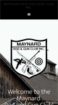 Mobile Screenshot of maynardrodandgunclub.com